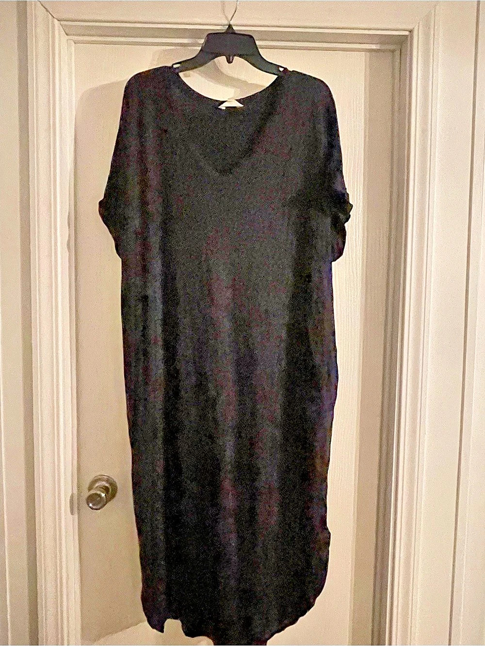 Terra & Sky Black Maxi Dress Size 2X